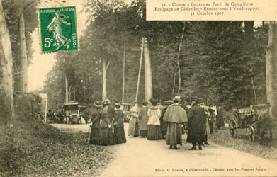 La chasse à courre Vaudrampont 1907