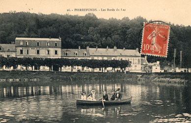 En barque sur le lac de Pierrefonds