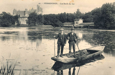 En barque sur le lac de Pierrefonds