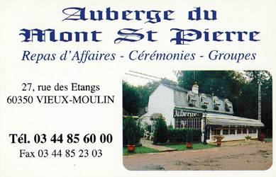 Auberge du Mont Saint-Pierre Vieux-Moulin Oise