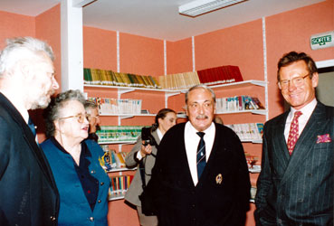 Colette Pittard, Jean-François Mancel inauguration de la bibliothèque Vieux-Moulin 1994