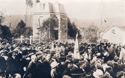 Commemoration des morts de la guerre 14-18 Vieux-Moulin Oise