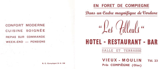 Hotel-Restaurent Les Tilleuls Vieux-Moulin Oise