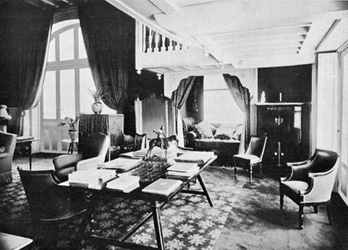 Le salon de Vieux-Moulin La Chaumine 1904